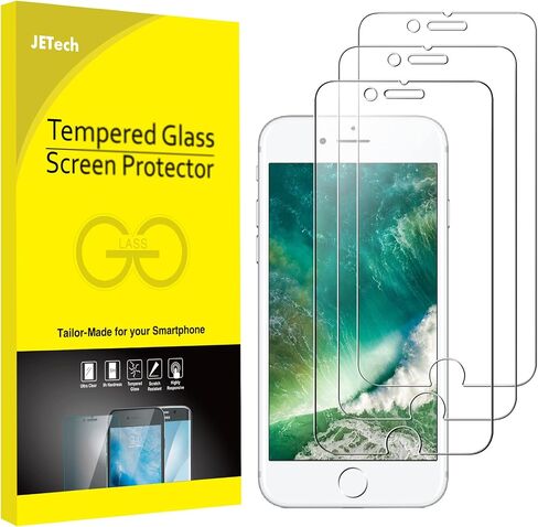 JETech Full Coverage Screen Protector for iPhone 14 6.1-Inch, 9H Tempered Glass Film Case-Friendly, HD Clear, 3-Pack in Saudi Arabia