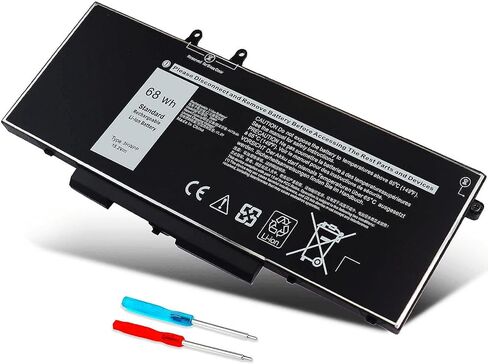 بطارية Wymisnit 68Wh 3HWPP لأجهزة Dell Latitude 5510 5410 5501 5401 5511 5411 الدقة 3541 3551 انسبايرون 7706 2 في 1 انسبايرون 17 7500 7506 2 في 1 أسود 1VY7F 03HWPP 10X1J N2NLL 451 -بي سي إم إن 15.2 فولت in Kuwait