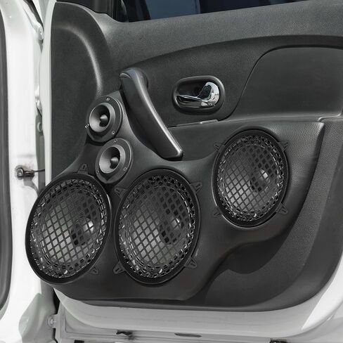 غطاء مكبر صوت X AUTOHAUX مقاس 6.5 بوصة مزود بشبكة معدنية ومضخم صوت شواء وواقي بوق للسيارات in Saudi Arabia