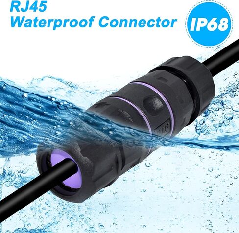 وصلة RJ45، وصلة RJ45، رابط شبكة لكابل إيثرنت Cat7/Cat6/Cat5e/cat5e/cat5 - أنثى إلى أنثى، حزمة من 6 قطع in Kuwait