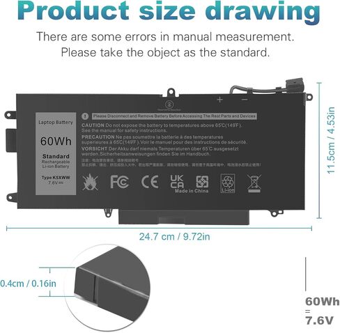 بطارية كمبيوتر محمول TREE.NB AC Doctor INC جديدة K5XWW لأجهزة Dell Latitude 5289 7389 7390 2 في 1 سلسلة Latitude 12 5000 E5289 L3180 Series P29S001 P29S002 725KY 71TG4 N18GG 6CYH6 J0PGR in Kuwait