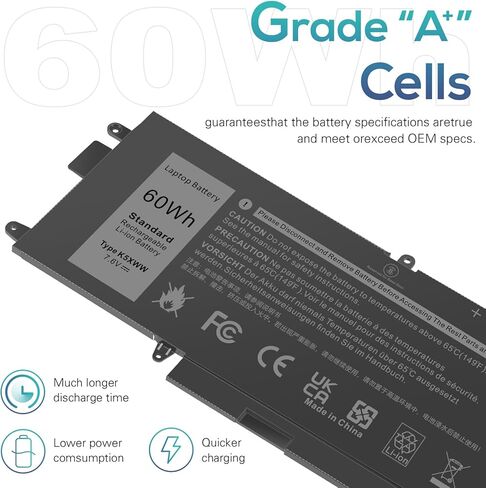 بطارية كمبيوتر محمول TREE.NB AC Doctor INC جديدة K5XWW لأجهزة Dell Latitude 5289 7389 7390 2 في 1 سلسلة Latitude 12 5000 E5289 L3180 Series P29S001 P29S002 725KY 71TG4 N18GG 6CYH6 J0PGR in Kuwait