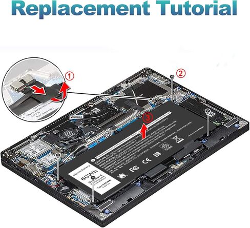 بطارية كمبيوتر محمول TREE.NB AC Doctor INC جديدة K5XWW لأجهزة Dell Latitude 5289 7389 7390 2 في 1 سلسلة Latitude 12 5000 E5289 L3180 Series P29S001 P29S002 725KY 71TG4 N18GG 6CYH6 J0PGR in Kuwait