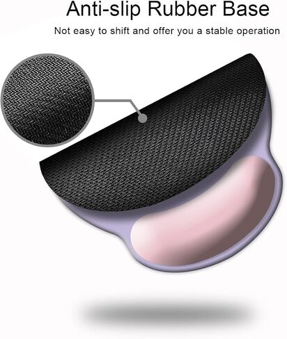 Ergonomic Mouse Pad with Wrist Support, Cute Wrist Pad with Non-Slip Rubber Base for Computer, Laptop, Home Office Gaming, Working, Easy Typing & Pain Relief,Moon in Kuwait