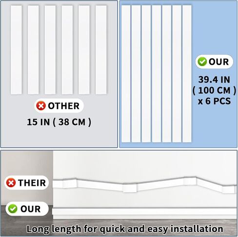 Cord Cover Raceway Kit, 628 in Cable Cover Channel, Paintable Cord Concealer System Cable Hider, Cord Wires, Hiding Wall Mount TV Powers Cords in Home Office, 40 X L15.7in X W0.95in X H0.55in, White in Kuwait
