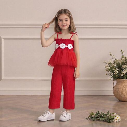 Halloween Baby Girl Outfit Smocked Pumpkin Patch Tank Top Gingham Plaid Pants Set Toddler Girls Fall Clothes in Saudi Arabia