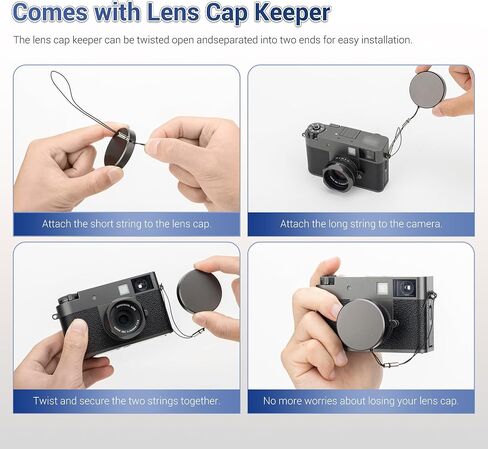 Metal Square X Half Lens Had Hood Sun مع غطاء عدسة لفوجي Fujifilm X Half Xhalf Digital Camera ، واقي غطاء محرك غطاء واقية ، ومسطح ضريح كتلة تقليل التوهج - رمادي داكن in Saudi Arabia
