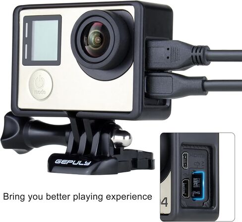 GEPULY BacPac Frame Mount Housing Case for GoPro Hero 4 3 3 Action Cameras in Kuwait