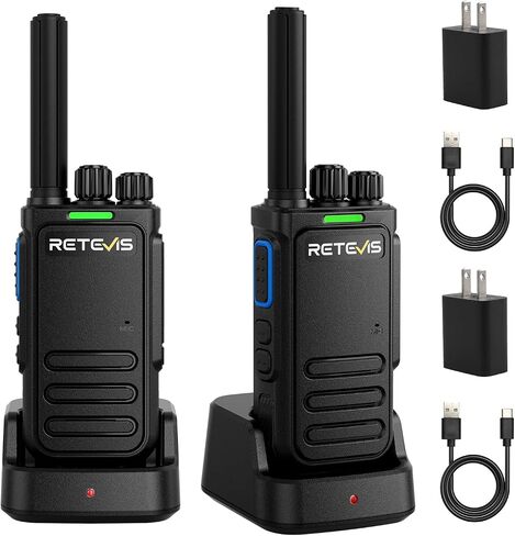 Retevis RB29 Walkie Talkies for Adults Gift,Heavy Duty 2 Way Radios,Durable Two Way Radio with Charger Base,VOX,for Outdoor Hiking Camping Road Trip(2 Pack) in Saudi Arabia