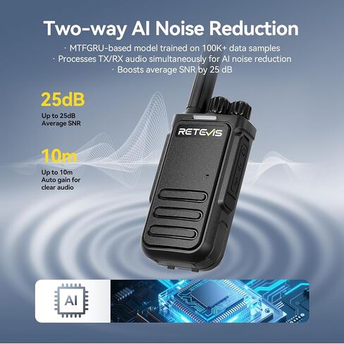 Retevis RB29 Walkie Talkies for Adults Gift,Heavy Duty 2 Way Radios,Durable Two Way Radio with Charger Base,VOX,for Outdoor Hiking Camping Road Trip(2 Pack) in Saudi Arabia