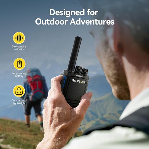 Retevis RB29 Walkie Talkies for Adults Gift,Heavy Duty 2 Way Radios,Durable Two Way Radio with Charger Base,VOX,for Outdoor Hiking Camping Road Trip(2 Pack) in Saudi Arabia