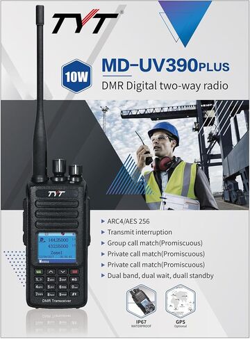 TYT MD-UV380 DMR Two-Way Radio VHF/UHF Dual Band Portable Handheld Radio in Saudi Arabia