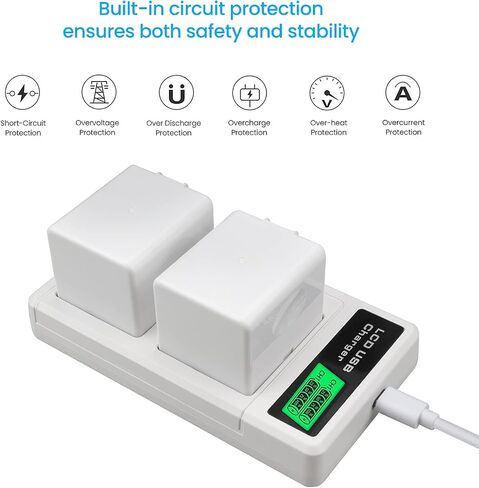 REYTRIC 2-Pack A-1 Upgraded Batteries for Arlo Pro, Pro 2, Battery Compatible with Arlo VMC4030 VMC4030P VMS4230 VMS4430 VMS4530 VMS4230P VMS4430P VMS4530P-100NAR Camera, VMA4400 A-1B A-1C in Kuwait