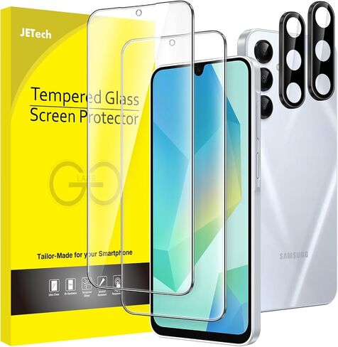 JETech Screen Protector for Samsung Galaxy A54 5G 6.4-Inch with Camera Lens Protector, Tempered Glass Film, HD Clear, 2-Pack Each in Kuwait