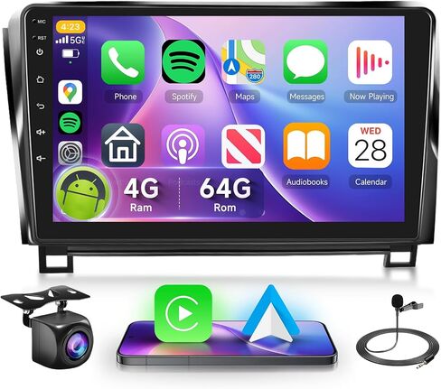 for Toyota Sequoia 2008-2019/Toyota Tundra 2007-2013 Android Car Stereo 2+32G Support Wireless Carplay&Android Auto with 10.1" Touchscreen WiFi GPS luetooth HiFi FM/RDS Radio USB Backup Camera in Kuwait