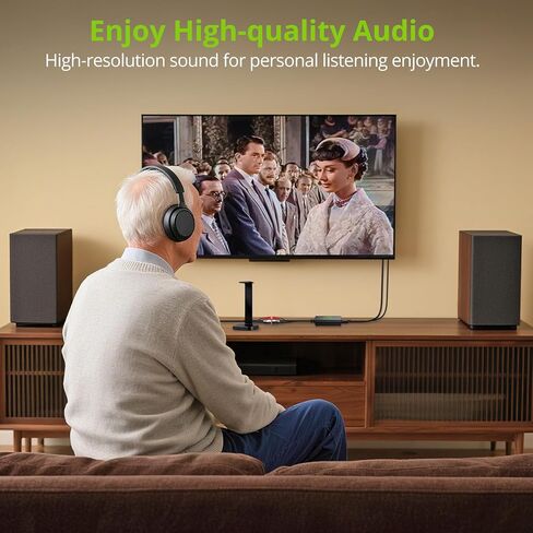 LiNKFOR DAC محول رقمي إلى تناظري محول رقمي SPDIF Toslink إلى صوت ستيريو تناظري RCA L/R محول صوت مع كابل بصري 3.5 مم مخرج جاك لـ HDTV Blu Ray DVD Sky HD Amps TV Box in Saudi Arabia