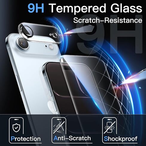 واقي شاشة من JETech لهاتف iPhone 11 Pro 5.8 بوصة مع واقي عدسة الكاميرا، طبقة من الزجاج المقسى، عبوتان لكل منهما in Kuwait
