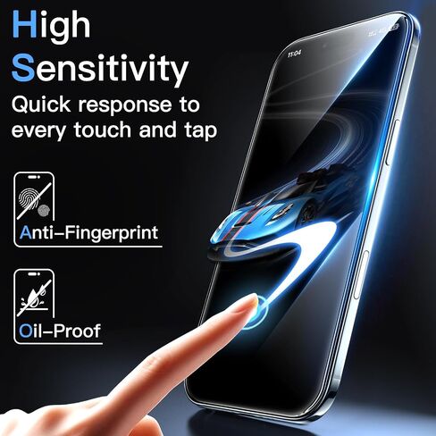 واقي شاشة من JETech لهاتف iPhone 11 Pro 5.8 بوصة مع واقي عدسة الكاميرا، طبقة من الزجاج المقسى، عبوتان لكل منهما in Kuwait