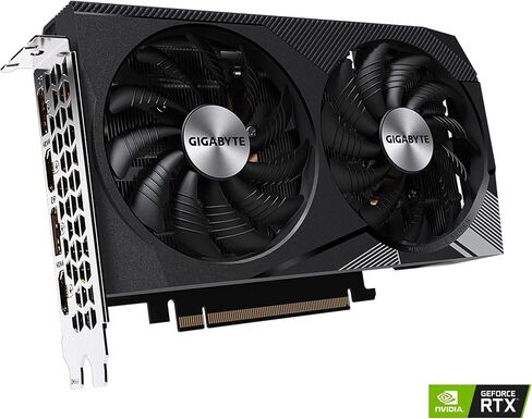GIGABYTE GeForce RTX 3060 WINDFORCE OC 12G (REV2.0) Graphics Card, 2X WINDFORCE Fans, 12GB 192-bit GDDR6, GV-N3060WF2OC-12GD REV2.0 Video Card in Saudi Arabia