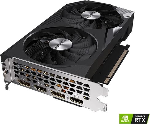 GIGABYTE GeForce RTX 3060 WINDFORCE OC 12G (REV2.0) Graphics Card, 2X WINDFORCE Fans, 12GB 192-bit GDDR6, GV-N3060WF2OC-12GD REV2.0 Video Card in Saudi Arabia