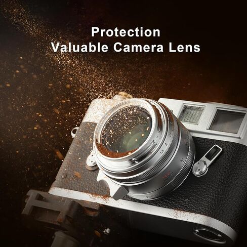 Haoge 39mm MC UV Lens Protection Filter for Leica 35mm f2 28 2.8 Voigtlander 35mm f2 35 1.5 Fuji xf27mm f2.8 Camera Lens Optical Glass Ultra Slim 18 Multi-Layer Coatings Silver in Saudi Arabia