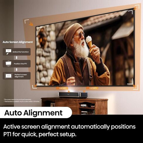 جهاز عرض المسرح المنزلي Hisense PX2-PRO Trichroma Ultra Short Throw، 90 بوصة - 130 بوصة، 4K UHD، Dolby Vision & Atmos، HDR10، 2400 لومن، Google TV، Netflix in Saudi Arabia