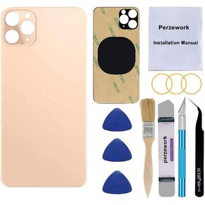 OEM Rear Back Glass Replacement for iPhone 14 Pro 6.1 inches with Reparing Toolkit and Pre-Installed Adhesive (Space Black) in Kuwait