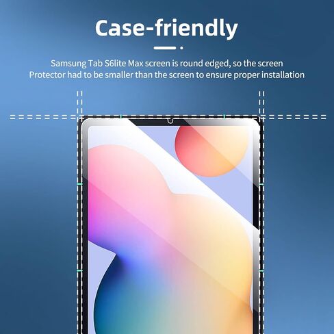 NEW'C [2 Pack Designed for Samsung Galaxy Tab A 2019 10.1 Inch (SM-T510 SM-T515) Screen Protector Tempered Glass, Bubble Free, Ultra Resistant in Kuwait