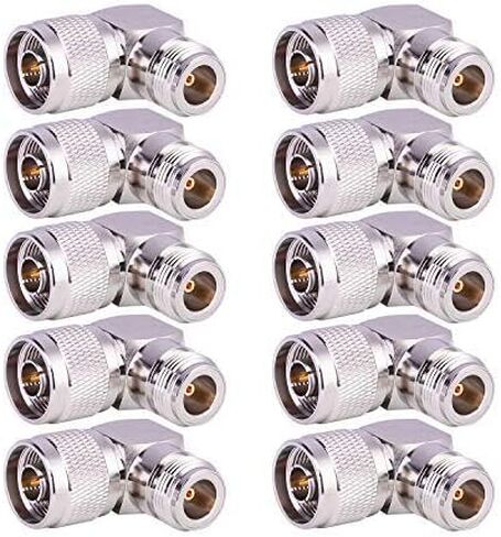 XRDS -RF 4PACK N Type Right Angle Connector N Male to N Female Adapter Connectors 90 Degree for Ham Radio Antenna/Cell Phone Signal Cable (NOT for TV) in Kuwait