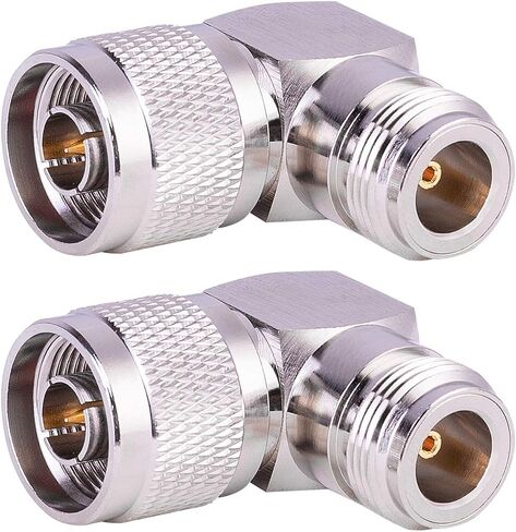 XRDS -RF 4PACK N Type Right Angle Connector N Male to N Female Adapter Connectors 90 Degree for Ham Radio Antenna/Cell Phone Signal Cable (NOT for TV) in Kuwait