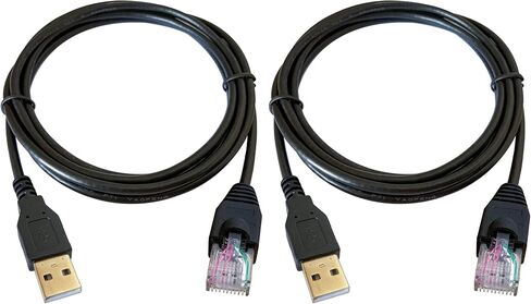 دي اس دي تيك كيبل SH-RJ50A USB الى RJ50 بـ10 دبابيس لاجهزة ايه بي سي يو بي اس المكافئة لـ AP9827 (1.8 متر/6 قدم) in Kuwait