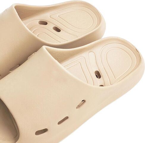 Lightweight and comfortable non-slip waterproof beach sandals for indoor and outdoor, garden, bathroom, swimming pool, self-draining men'swomen's quick day flat shoes - in Saudi Arabia