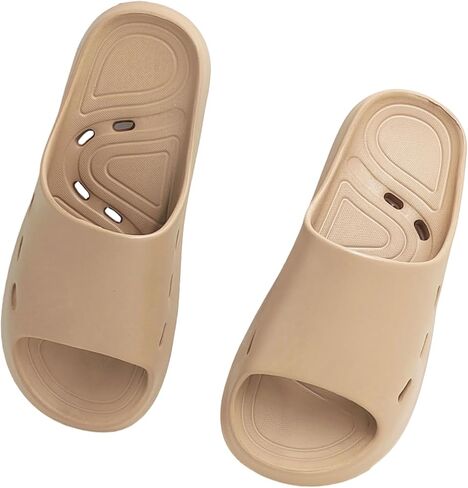 Lightweight and comfortable non-slip waterproof beach sandals for indoor and outdoor, garden, bathroom, swimming pool, self-draining men'swomen's quick day flat shoes - in Saudi Arabia