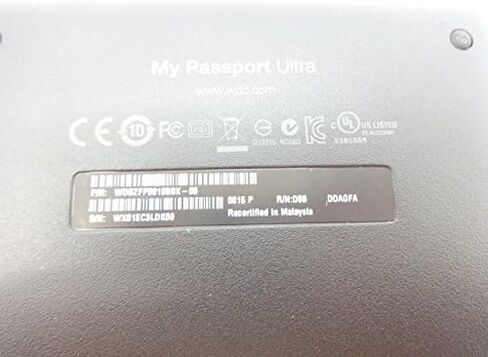 (Old Model) WD My Passport Ultra 1 TB Portable External USB 3.0 Hard Drive with Auto Backup, Black in Saudi Arabia