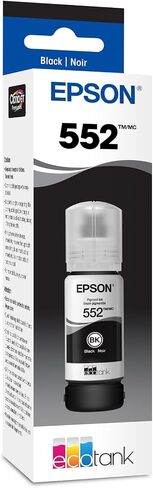 حبر زجاجة Epson Claria ET Premium T552020 عالي السعة - أسود وحبر زجاجة Claria ET Premium T552120 عالي السعة - أسود للصور in Saudi Arabia