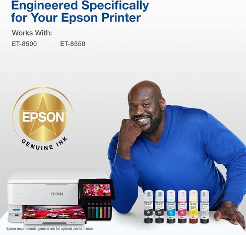 حبر زجاجة Epson Claria ET Premium T552020 عالي السعة - أسود وحبر زجاجة Claria ET Premium T552120 عالي السعة - أسود للصور in Saudi Arabia