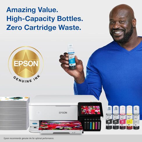 حبر زجاجة Epson Claria ET Premium T552020 عالي السعة - أسود وحبر زجاجة Claria ET Premium T552120 عالي السعة - أسود للصور in Saudi Arabia