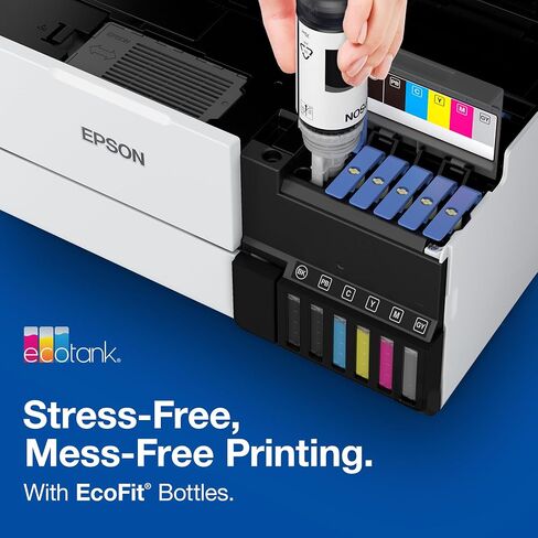 حبر زجاجة Epson Claria ET Premium T552020 عالي السعة - أسود وحبر زجاجة Claria ET Premium T552120 عالي السعة - أسود للصور in Saudi Arabia