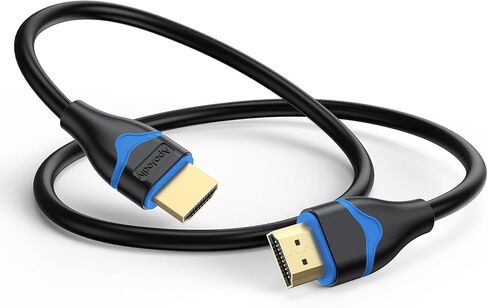 4K HDMI Cable 4FT, High Speed HDMI 2.0 Cable 4 Foot Ultra HD HDMI to HDMI Cord 4K@60Hz, 2K@144Hz, 1080P@240Hz, HDR, 3D, HDCP2.2, ARC for Monitor, Roku TV, PS4/PS5, Laptop, HDTV, Xbox, Switch in Saudi Arabia