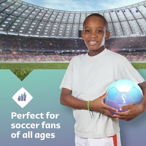 عرض تذكاري لكرة القدم لبطولة كأس العالم لكرة القدم قطر 2022 من كابيلي سبورت، كرة قدم مرخصة رسميًا للاعبي كرة القدم الشباب والكبار in Saudi Arabia