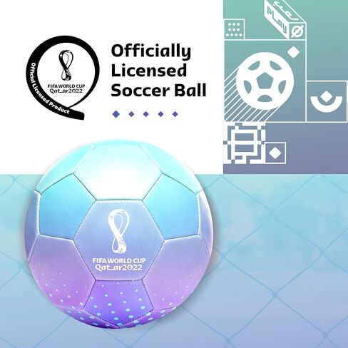 عرض تذكاري لكرة القدم لبطولة كأس العالم لكرة القدم قطر 2022 من كابيلي سبورت، كرة قدم مرخصة رسميًا للاعبي كرة القدم الشباب والكبار in Saudi Arabia