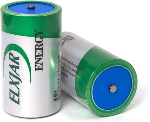 بطارية Lunggwey (عبوتان) 3.6 فولت 1/2AA 1200 مللي أمبير XL-050F بطارية ليثيوم ثيونيل كلوريد (Li-SOCL2)، بديلة لـ Xeno XL-050F، ER14250/W B9604T in Saudi Arabia