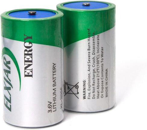 بطارية Lunggwey (عبوتان) 3.6 فولت 1/2AA 1200 مللي أمبير XL-050F بطارية ليثيوم ثيونيل كلوريد (Li-SOCL2)، بديلة لـ Xeno XL-050F، ER14250/W B9604T in Saudi Arabia