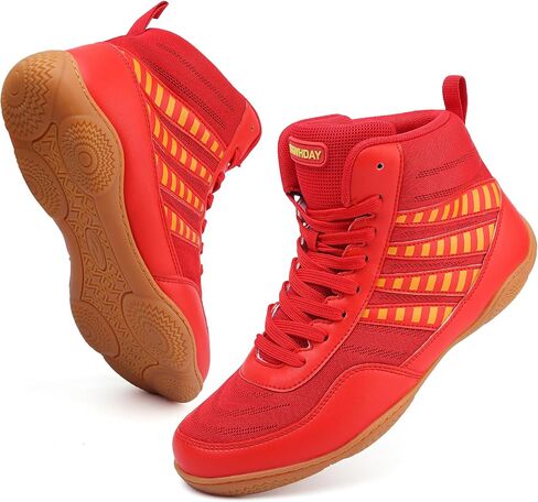 Wrestling Shoes Men Youth Boxing Cross-Training Squats Bodybuilding Lightweight Breathable Non Slip in Saudi Arabia