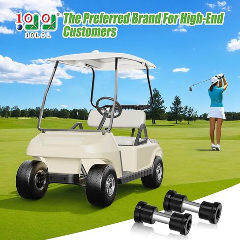10L0L Golf Cart Spring Bushing Kit-Rear Leaf Springs Shackles Bushing Sleeve for EZGO TXT/Medalist (1994-up) & Club Car DS (1981-up), Replaces Parts 70289-G02/70291-G01/1012303/1015583 in Kuwait