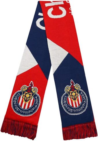 Icon Sports Fan Shop Officially Licensed Scarf Federación Mexicana de Fútbol Asociación Club Deportivo Guadalajara - Chivas, Team Color, OSFM in Saudi Arabia