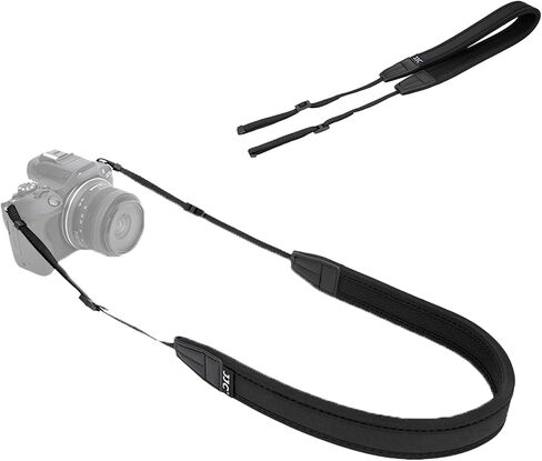 JJC Neck Strap for Canon EOS R50V R50 R100 M50 Mark II Mirrorless Cameras, Soft Neoprene, Non-slip Padded & Length Adjustment in Saudi Arabia
