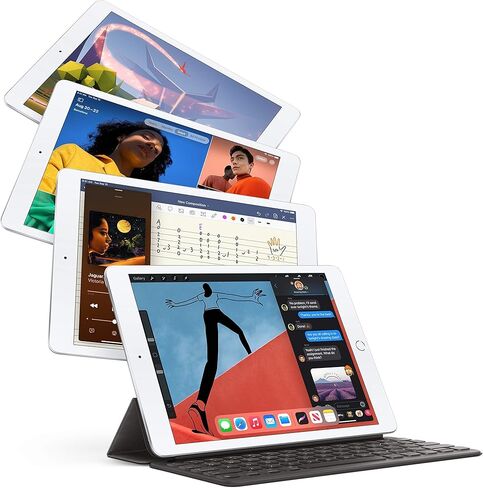 Apple كمبيوتر iPad (الجيل الثامن) - 128 جيجا بايت - Wi-Fi+4G - ذهبي (تم تجديد Premium) in Kuwait