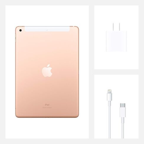Apple كمبيوتر iPad (الجيل الثامن) - 128 جيجا بايت - Wi-Fi+4G - ذهبي (تم تجديد Premium) in Kuwait