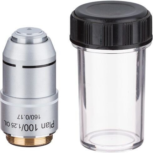 AmScope PA100X 100X (النفط) خطة المجهر اللوني الهدف in Saudi Arabia